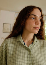 Load image into Gallery viewer, Jules - Smoke green checks