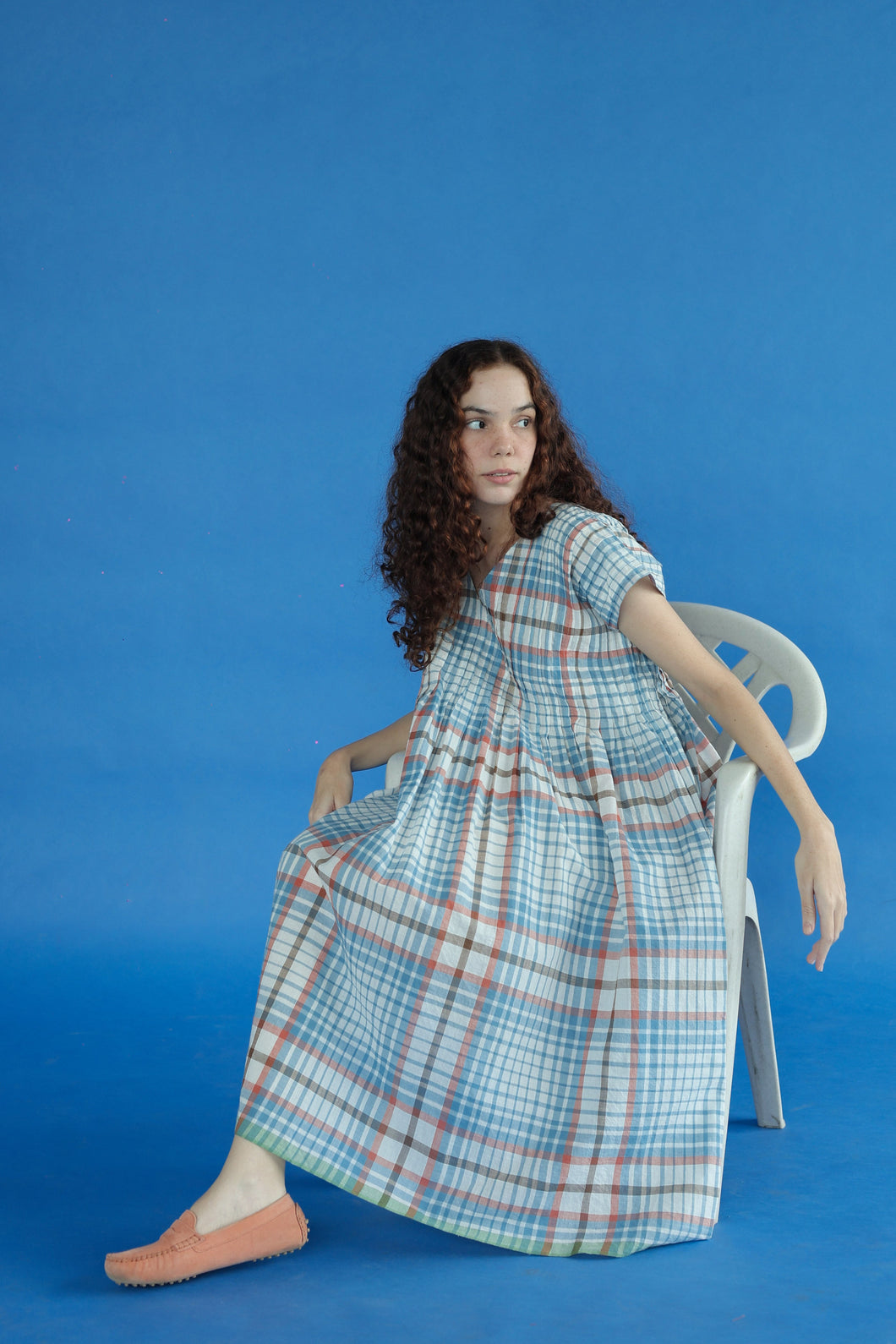 Darla - Blue Checks
