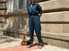 Load image into Gallery viewer, Drop Crotch Pants - Navy
