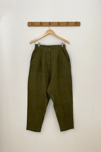 Drop Crotch Pants - Olive